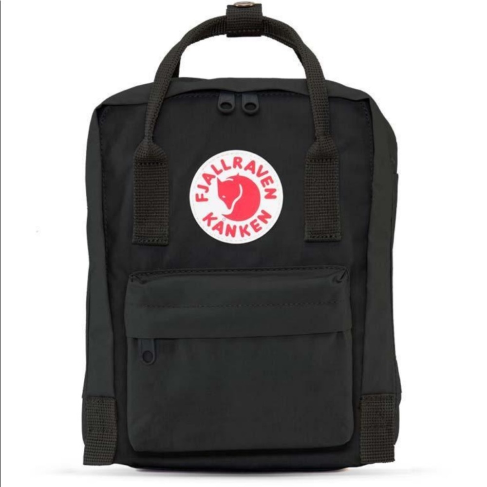 Fjallraven Kanken mini black backpack!!